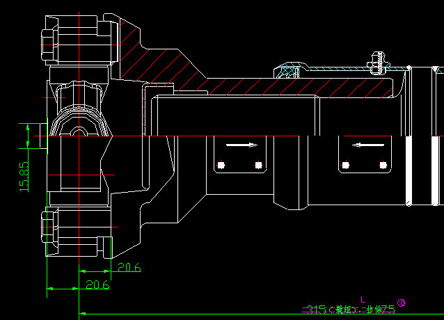 Rear axle transmission shaft (H9-H4-360-75)