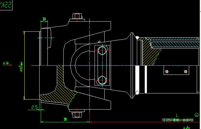 后桥传动轴(H2-H4-408-70)