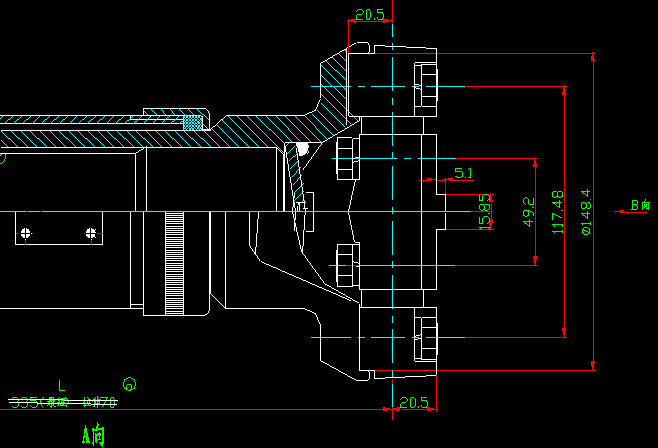 Arbre de transmission de l'essieu arrière (H2-H4-453-85)-1