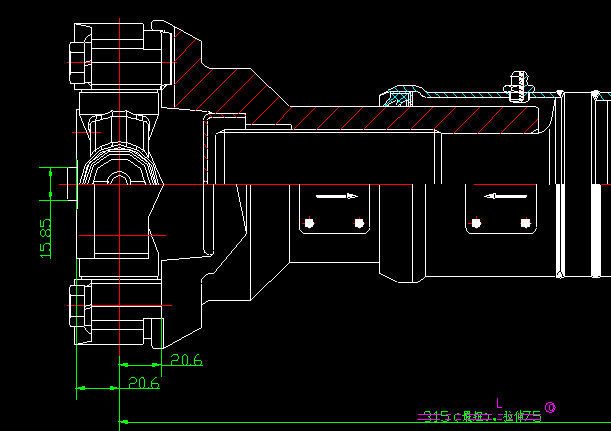 Rear axle drive shaft (H9-H4-390-85)