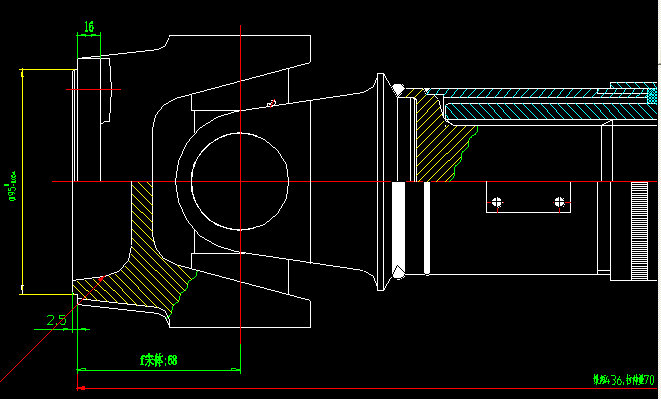 Arbre d ' entraînement de l ' essieu arrière