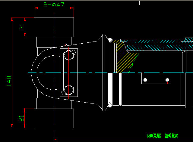 Вал заднего привода оси (H9-H3-448-70)