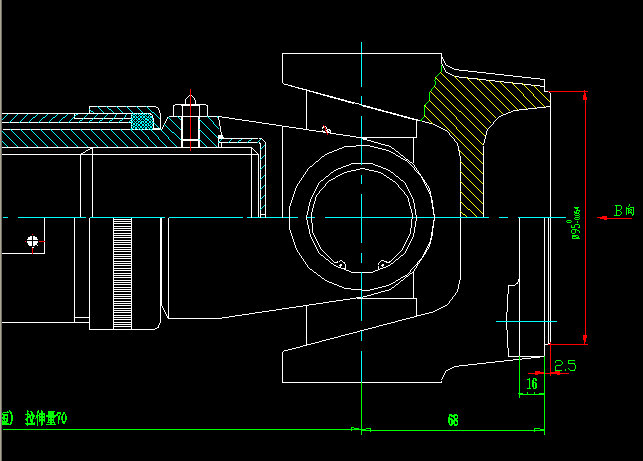 Вал заднего привода оси (H9-H3-448-70)-1