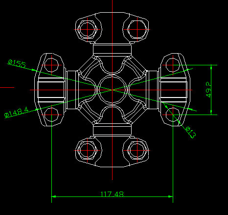 Rear axle transmission shaft (H9-H4-439-75)-1