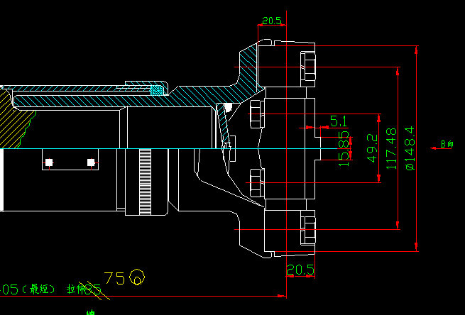 Вал привода задней оси (H3-H4-494-75)-1