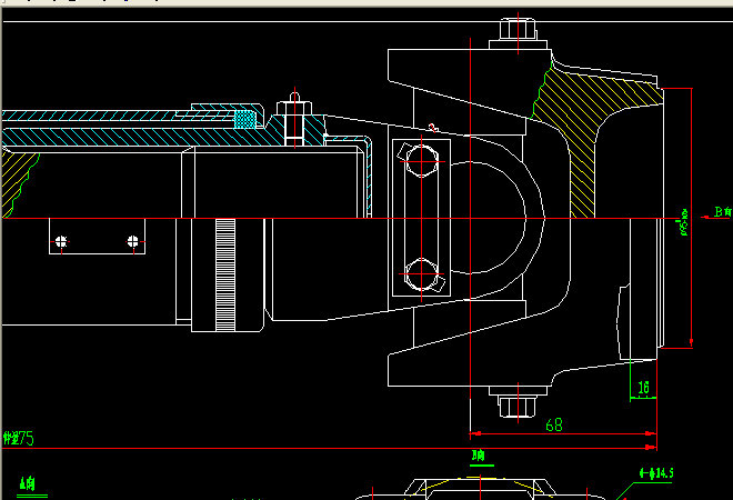 Rear axle transmission shaft (H2-H3-525-75)-1