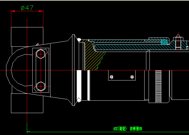 Rear axle transmission shaft (H9-H3-470-80)-1