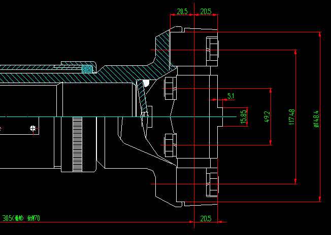 Вал привода задней оси (H3-H4-394-70)-1