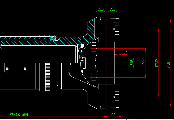 后桥传动轴(H3-H4-409-80)-1