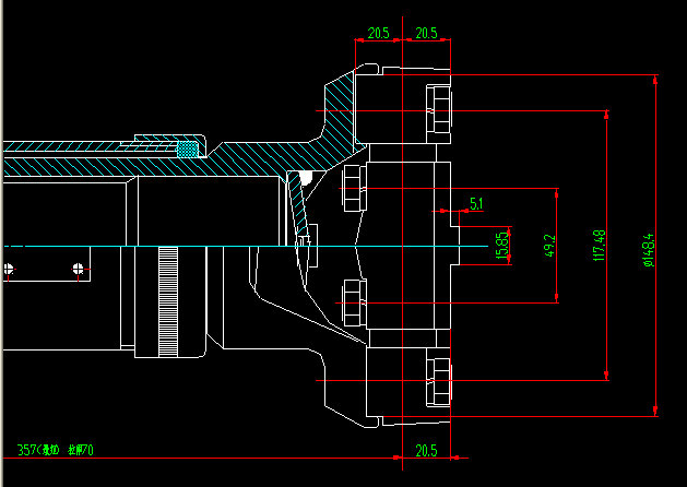 Вал привода задней оси (H3-H4-445-70)-1
