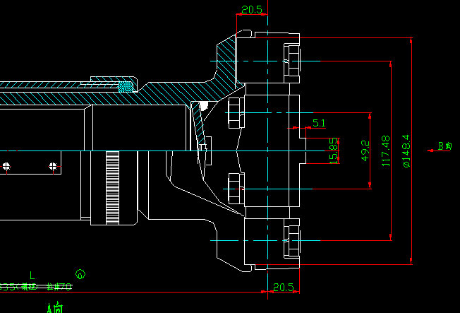 Arbre de transmission de l'essieu arrière (H2-H4-373-70)-3