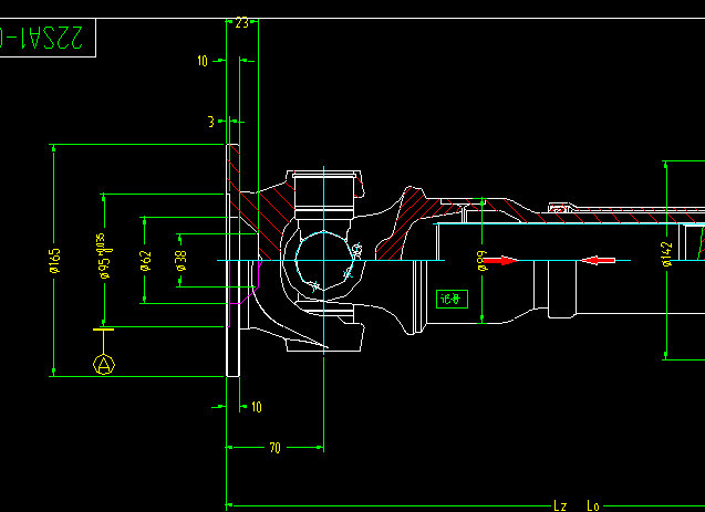 Вал привода задней оси (H1-H1-700-120)