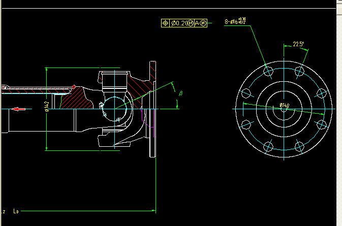 Вал привода задней оси (H1-H1-700-120)-1