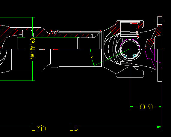 Rear axle transmission shaft (H1-H1-505-60)-2
