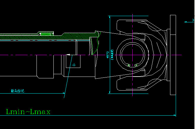 Вал привода задней оси (H1-H1-540-90)-1