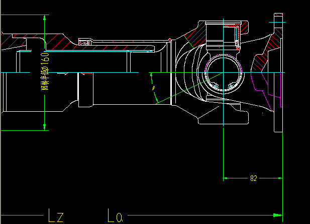 Вал привода задней оси (H1-H1-500-90)-1