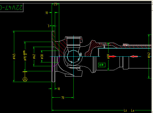Rear axle transmission shaft (H1-H1-500-70)