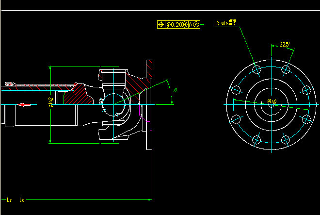 Arbre de transmission de l'essieu arrière (H1-H1-500-70)-1