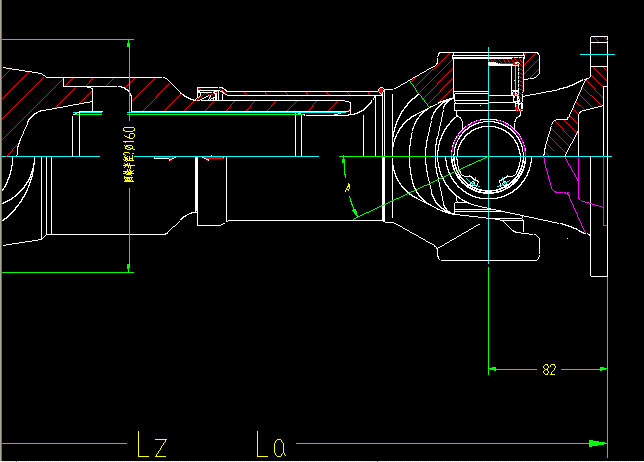 Arbre d'entraînement de l'essieu arrière (H1-H1-690-90)-1