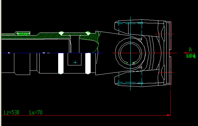 Вал привода задней оси (H1-H6-530-70)-1