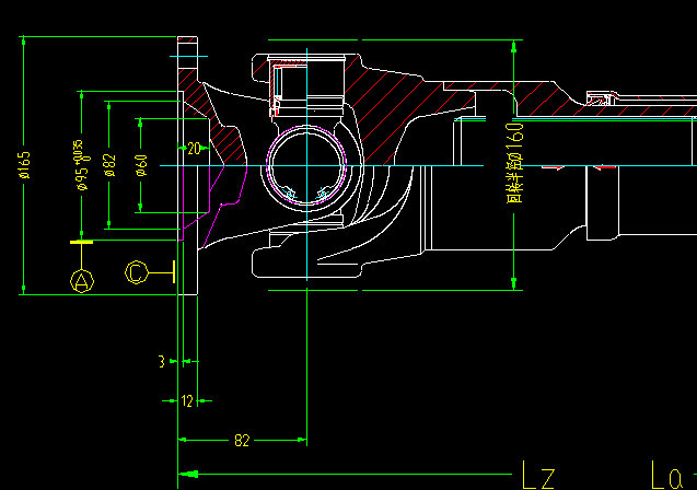 Rear axle drive shaft