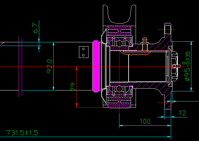 Front drive shaft (with intermediate support assembly)-3