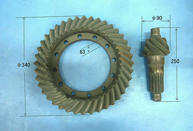 Kit de transmission à biseau à entraînement principal (I=5,714)