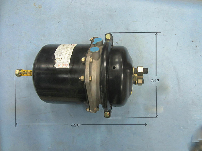 Rear left spring brake air chamber