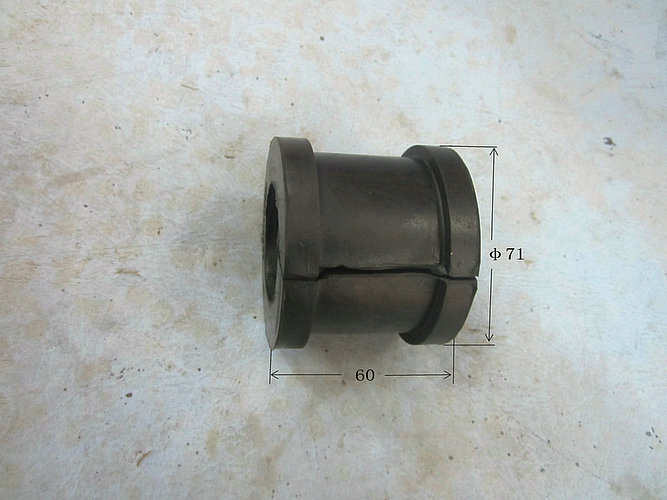 Plywood rubber pads-horizontal stability rod