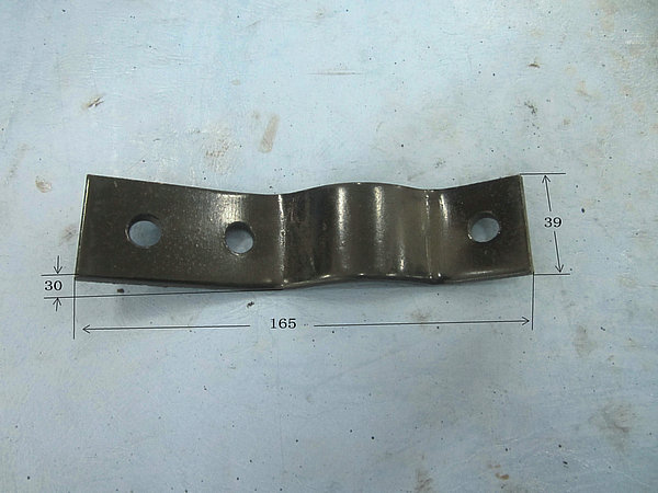 Stabilization rod clamp (first front suspension)