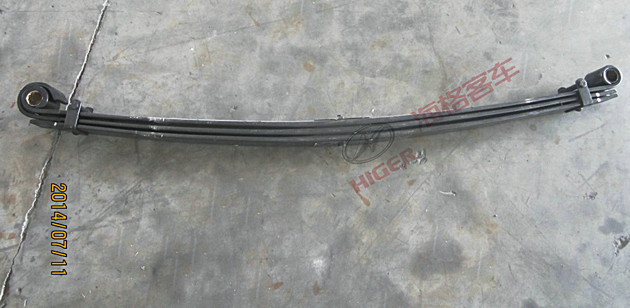 Front steel leaf spring assembly