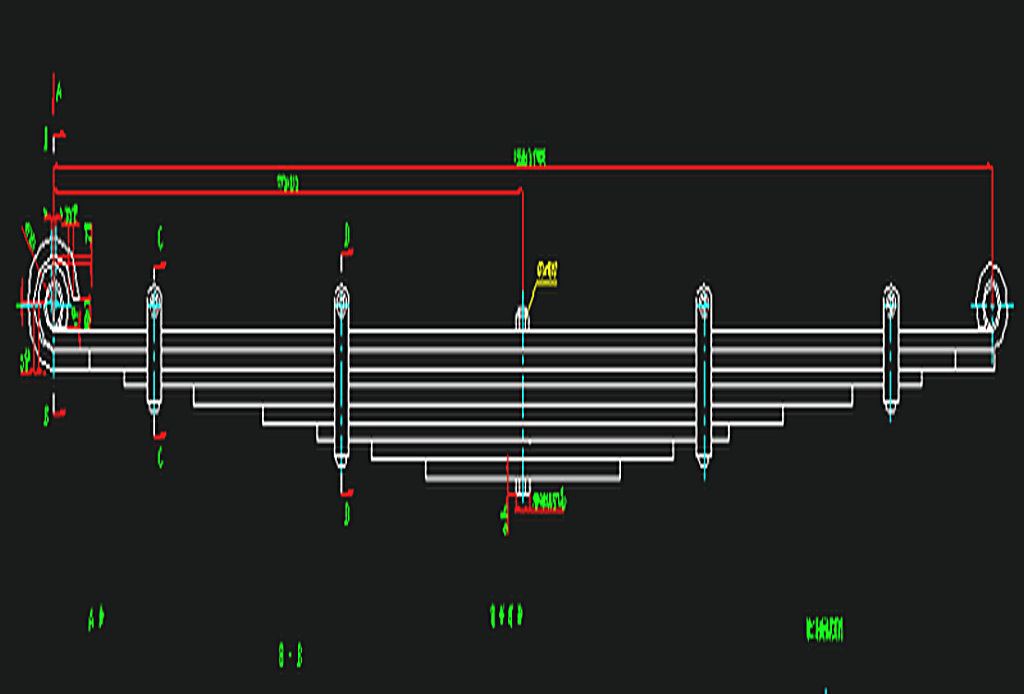 Assemblage de ressorts en acier arrière