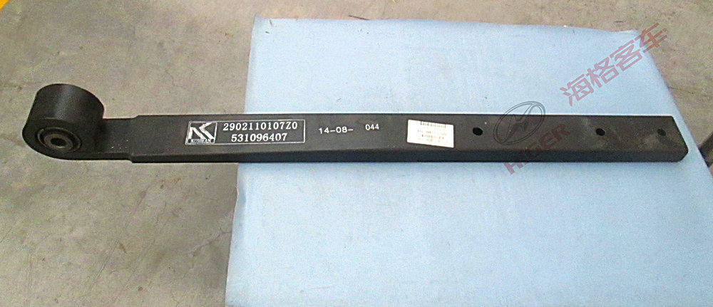 Steel leaf spring assembly