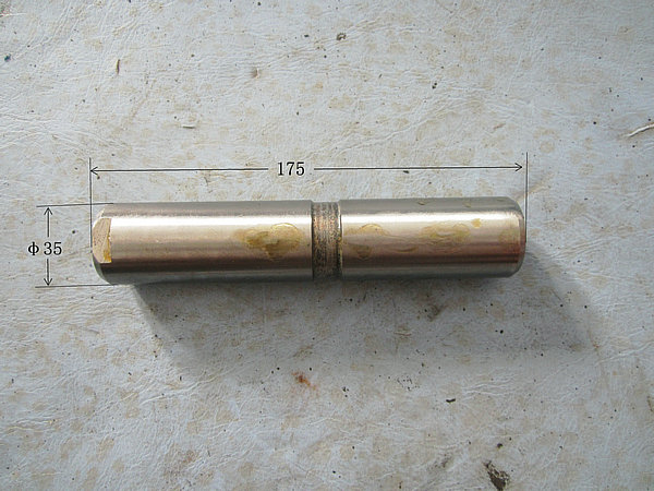 Steel leaf spring pin