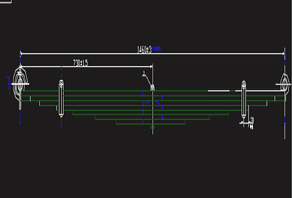 Пружина из переднего стального листа