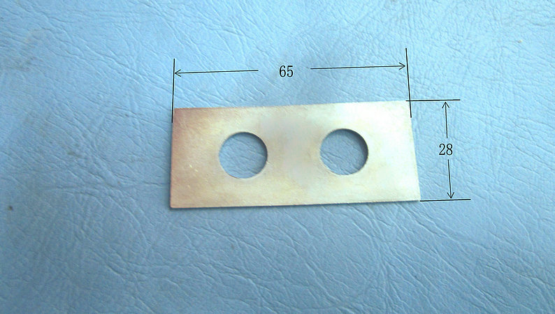 Two-hole anti-loosening pad