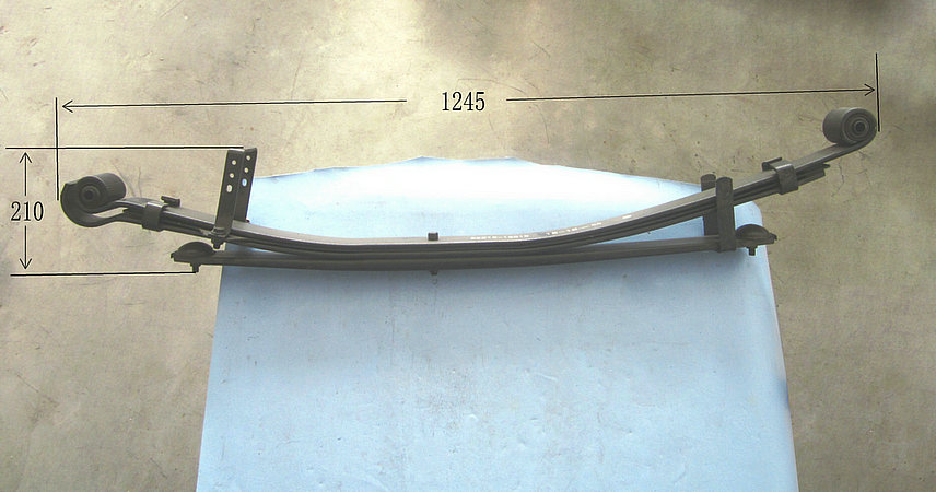 Rear steel spring assembly