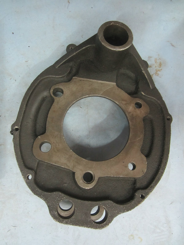 Front right brake base plate with bushing assembly