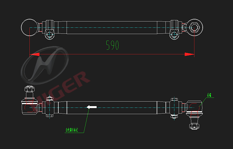 Рулевой стержень (передний)-1