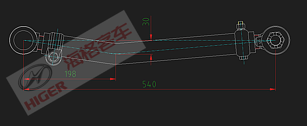Рулевой стержень (передний)-1