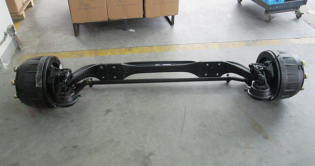 Front axle assembly (left spring 3.2T Renhe drum)