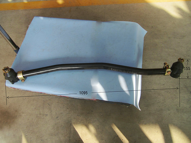 Steering straight rod