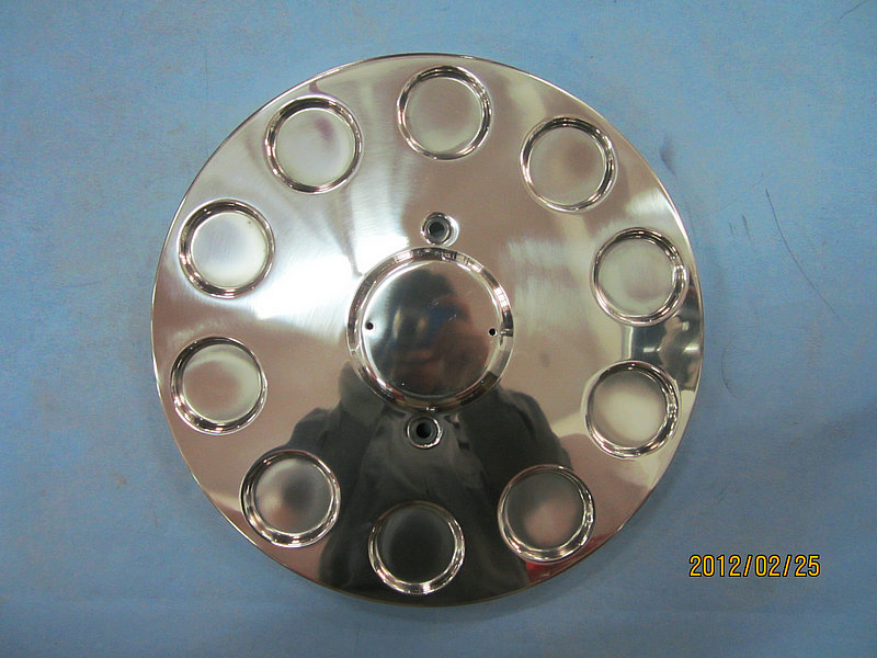 Rear wheel cover (half stainless steel)