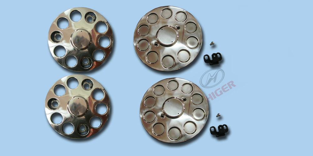 Wheel cover assembly (stainless steel half-frame)