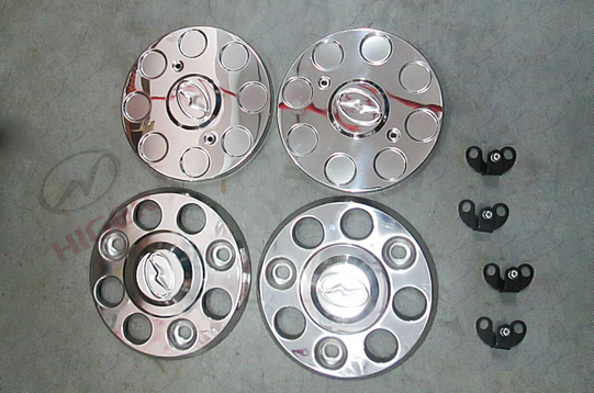Wheel cover assembly (stainless steel half-frame)