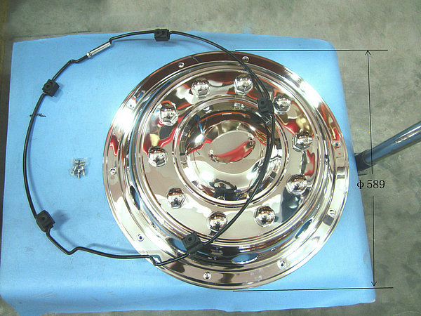 Front wheel cover (full stainless steel)