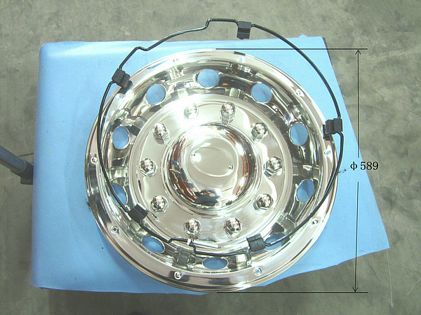 Enjoliveur de roue arrière (entièrement en acier inoxydable)