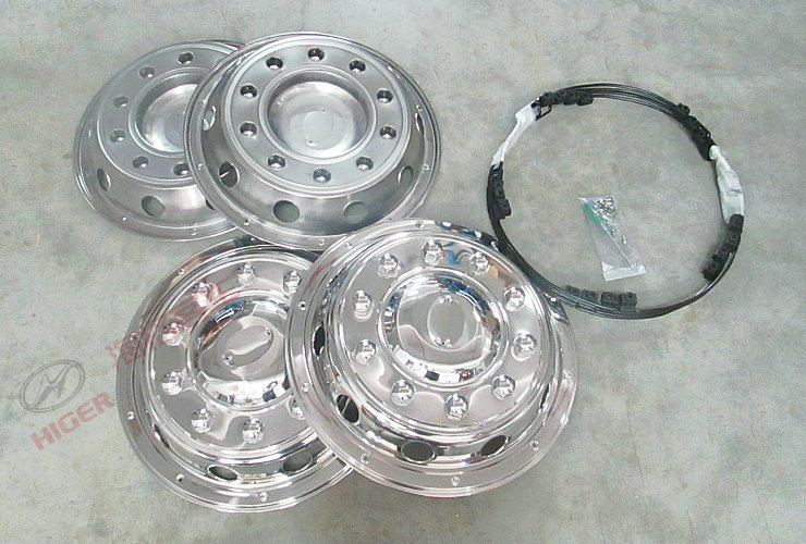 Wheel cover assembly (stainless steel full width)