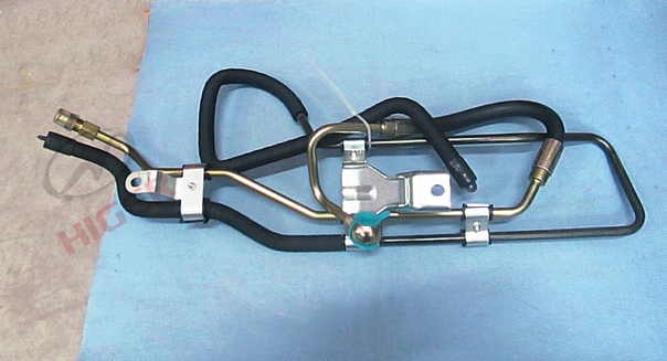 Steering high and low pressure pipe assembly