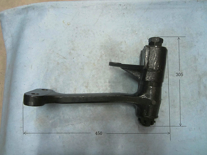 Middle rocker arm and support assembly